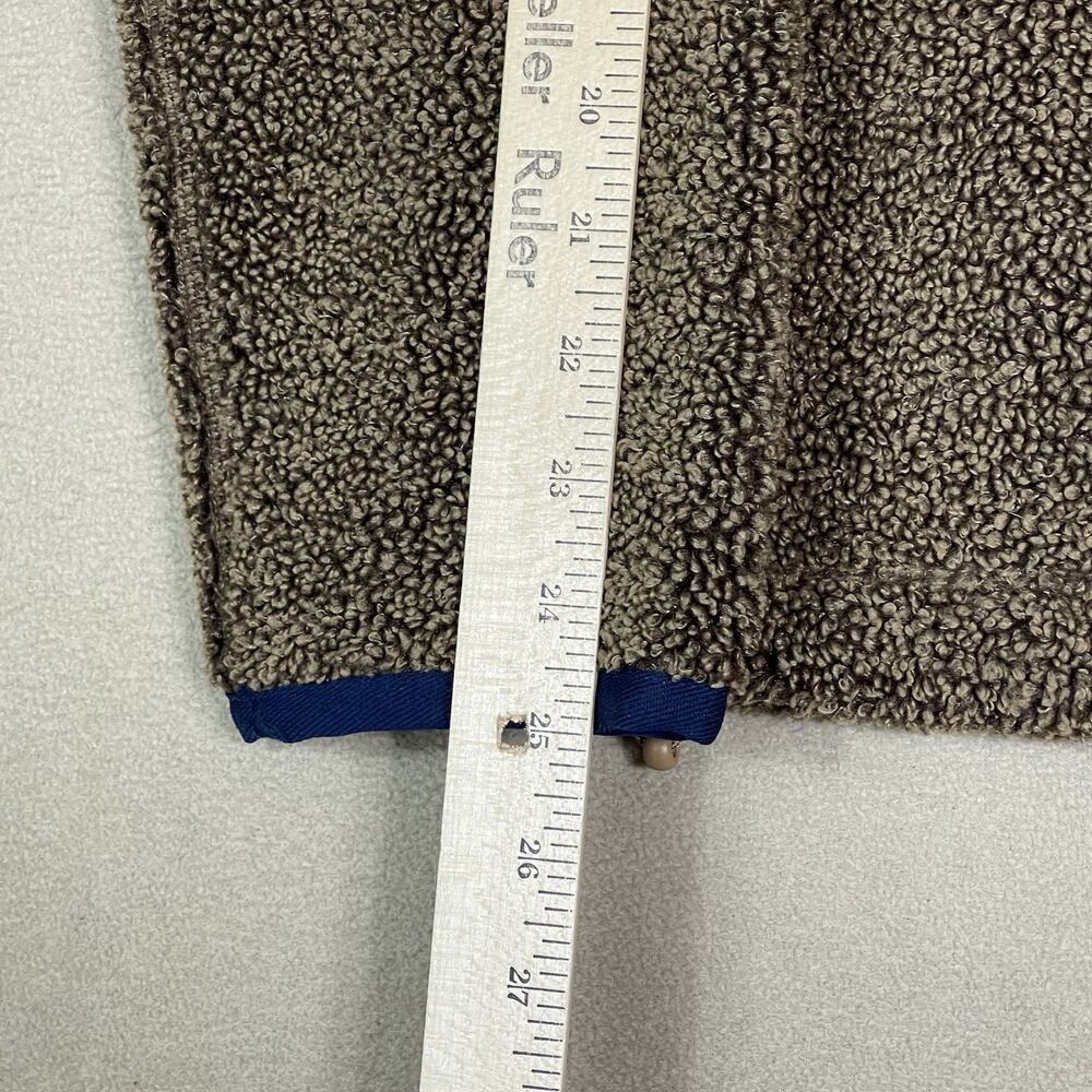 Vineyard Vines Sweater Mens M Brown 1/4 Zip Nantucket Sherpa Fleece Mock Neck - Picture 5 of 12